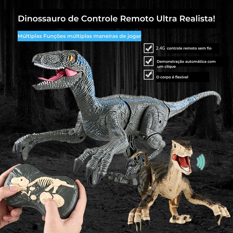 Dinosaur Toys ™ - Dinossauro de Controle Remoto Ultra Realista
