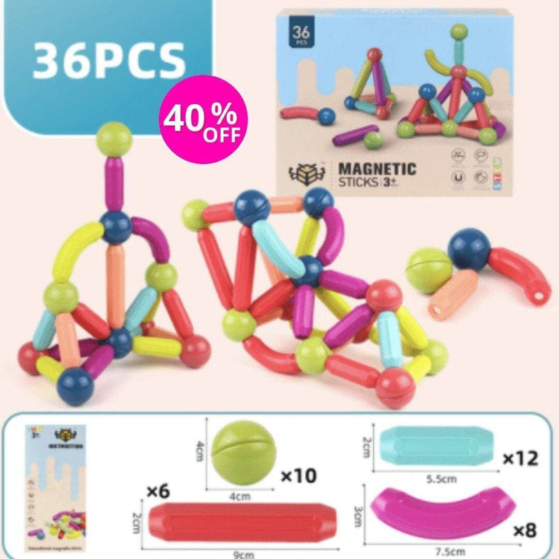 Magna toys® - Brinquedo Magnético + Brinde