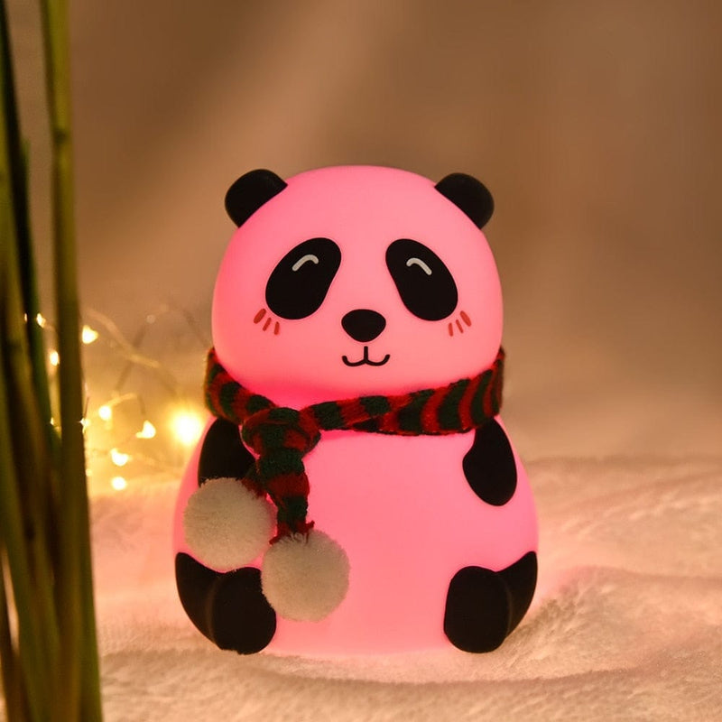 Luminária De Panda Com Led USB Silicone