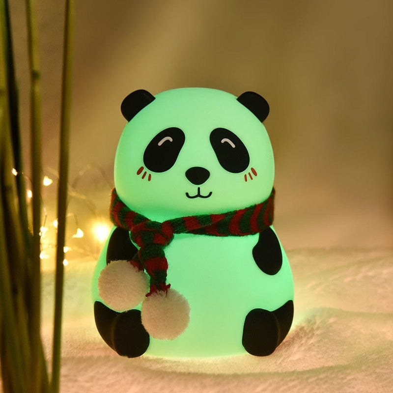 Luminária De Panda Com Led USB Silicone